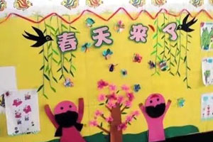 幼儿园我眼里的春天主题墙图片4张