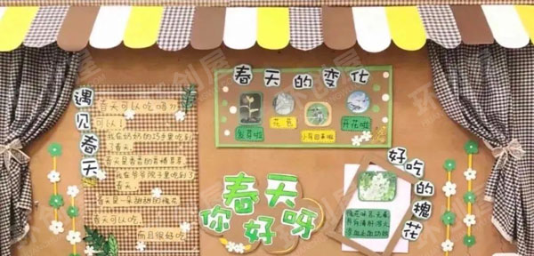 幼儿园家园联系栏春天来了图片