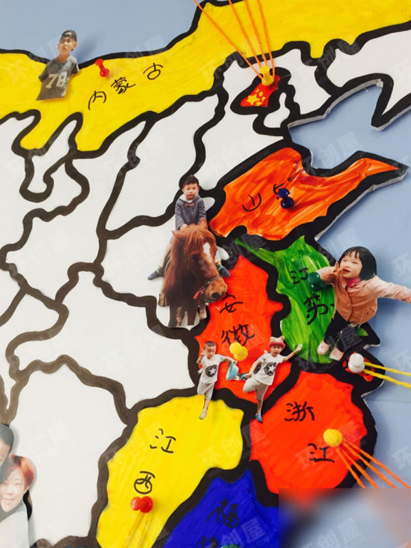 幼儿园中国风特色主题墙面布置图片