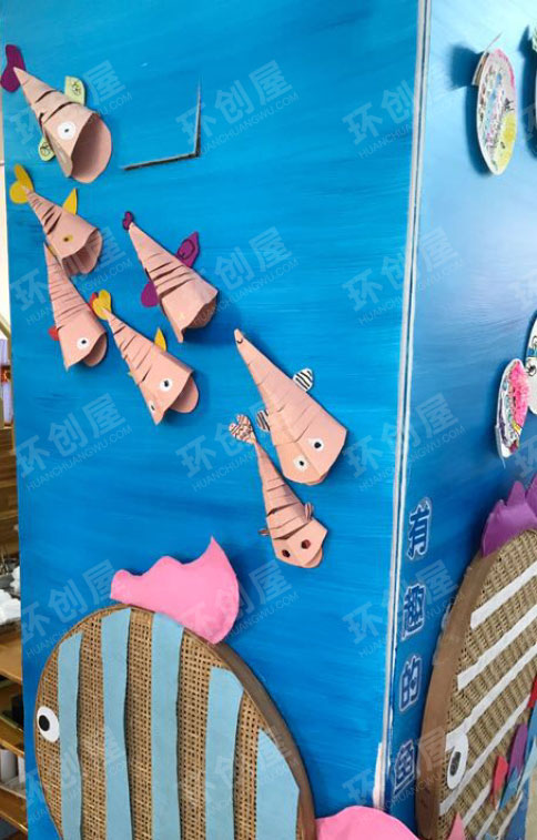 幼儿园美丽的海底世界墙面布置图片