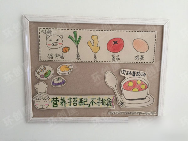 幼儿园卡通人物标语墙面布置图片