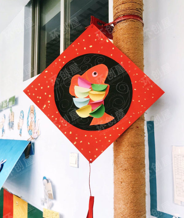 幼儿园新年挂饰手工图片