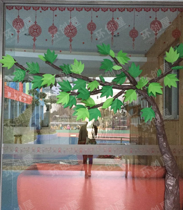 幼儿园开学门楣环创图片