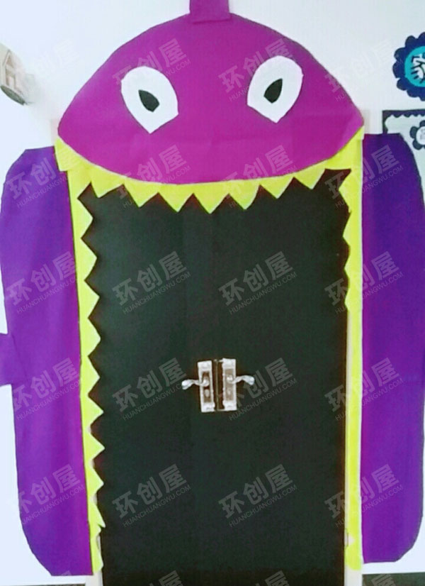 幼儿园门窗环创海洋风图片