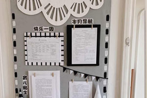 幼儿园家园联系栏INS北欧风图片7张