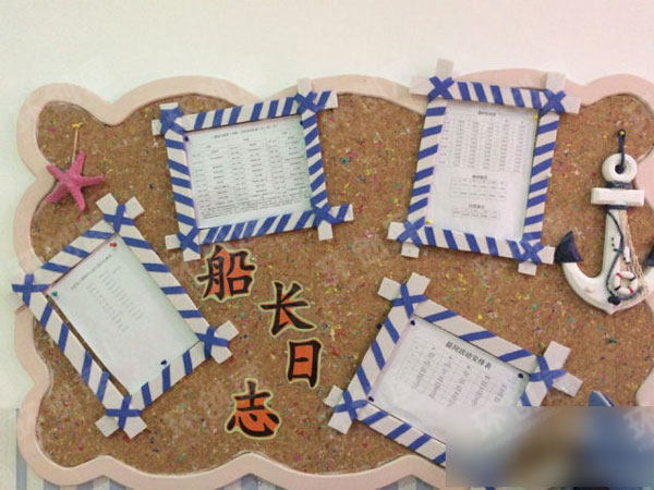 幼儿园地中海风格家园联系栏环创图片