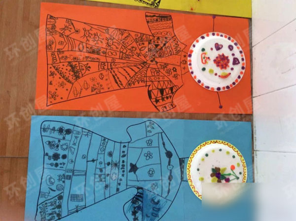 幼儿园美术作品展示图片