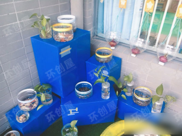 幼儿园自然角户外环创图片