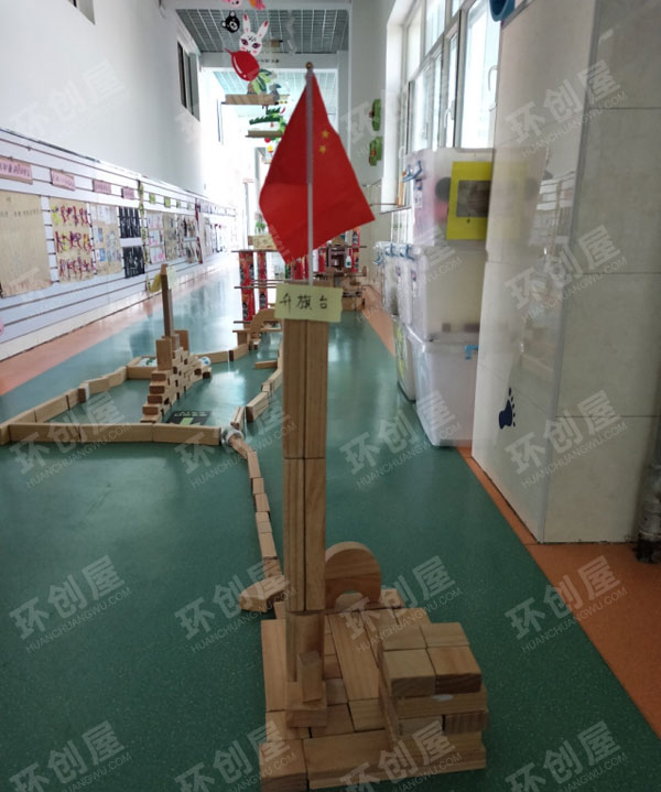 幼儿园建构区环创多种拼搭图片