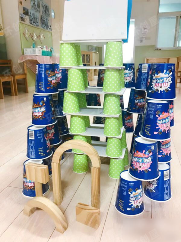 幼儿园建构区废物利用环境创设图片