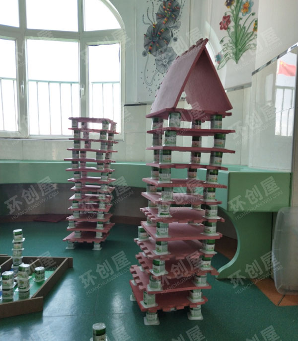幼儿园建构区环创多种拼搭图片
