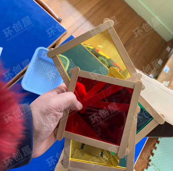 幼儿园科学区光影游戏图片