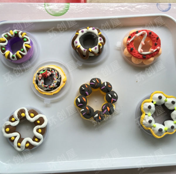 幼儿园角色区蛋糕店多种蛋糕图片