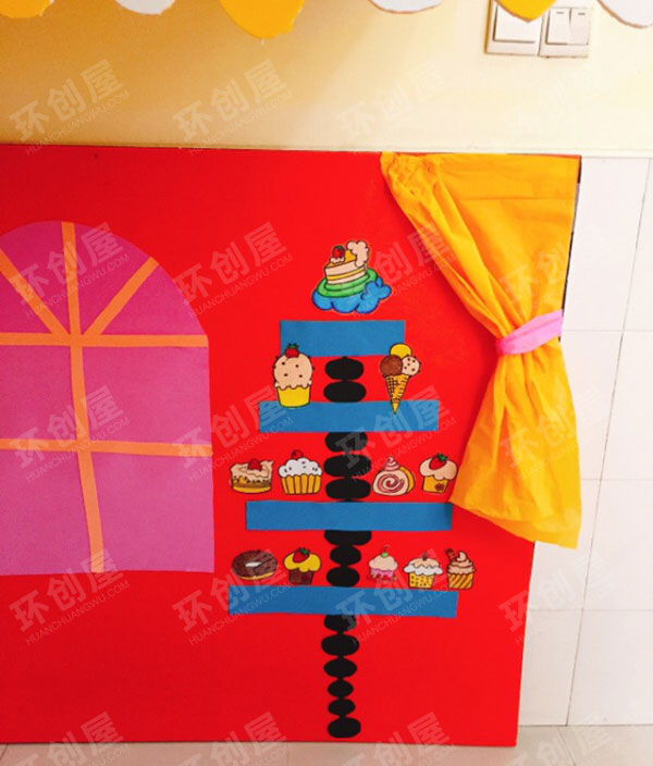 幼儿园角色区甜品店图片