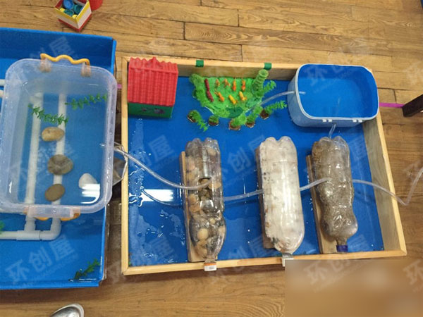 幼儿园益智区玩水试验图片