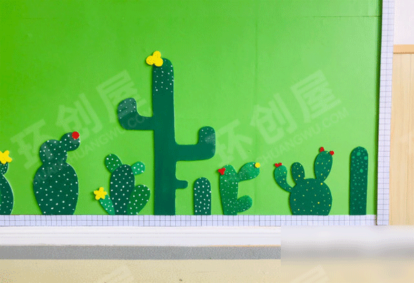 幼儿园ins森系清新主题墙图片