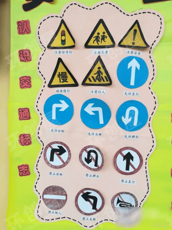 幼儿园墙面布置安全主题墙图片