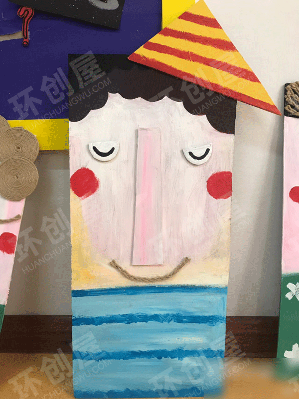 幼儿园墙面布置木偶图片