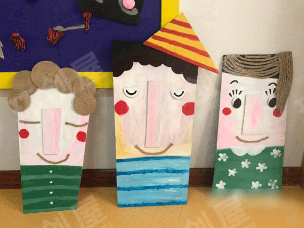 幼儿园墙面布置木偶图片