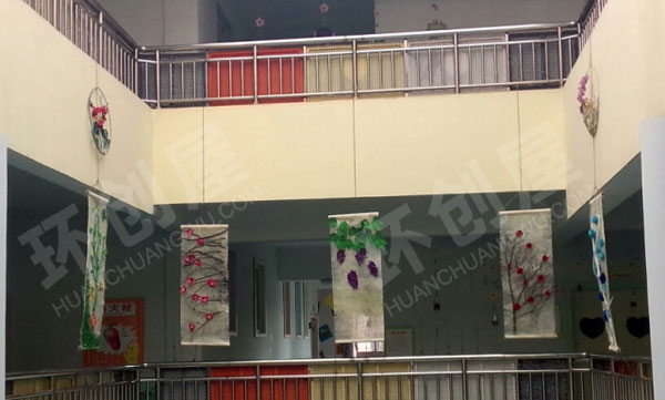 幼儿园走廊环创树枝装饰图片