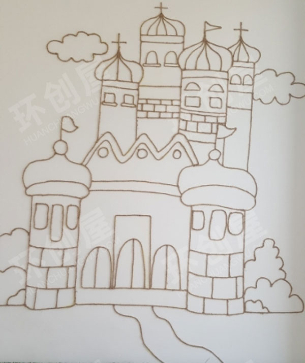 幼儿园走廊环创麻绳系列图片