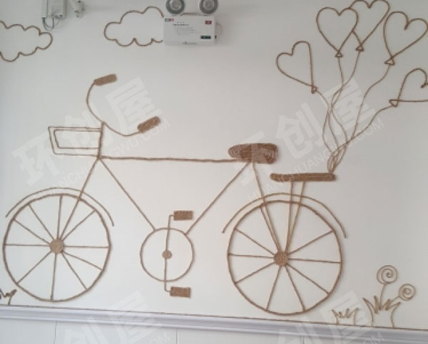 幼儿园走廊环创麻绳系列图片