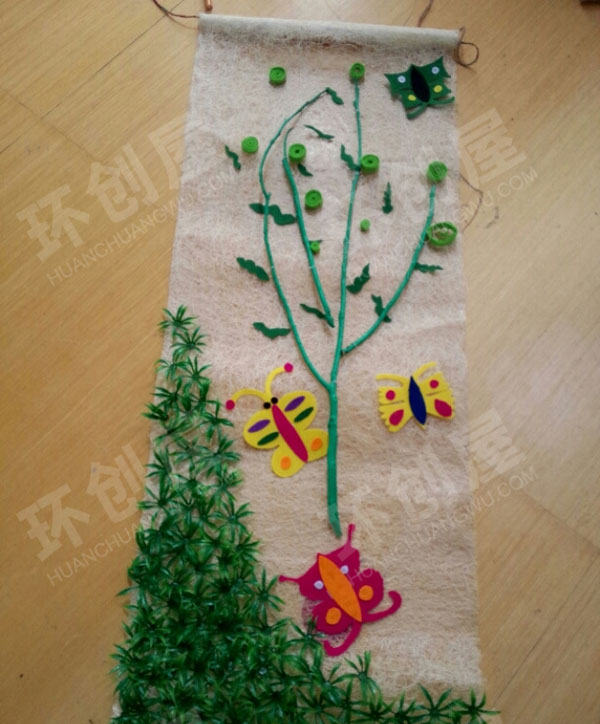 幼儿园走廊环创树枝装饰图片