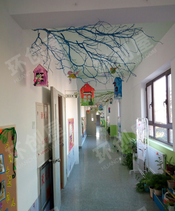 幼儿园走廊环创走廊吊件图片