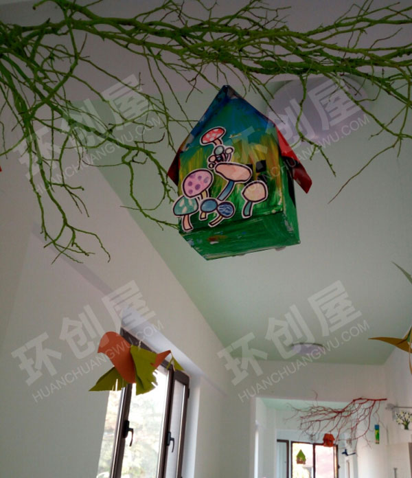 幼儿园走廊环创走廊吊件图片