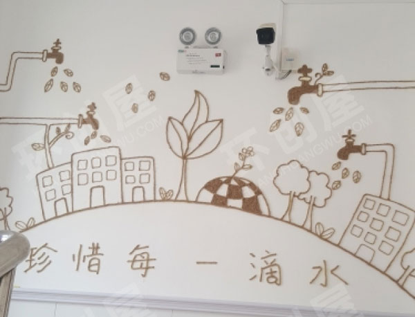 幼儿园走廊环创麻绳系列图片
