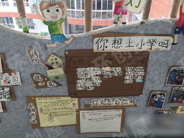 幼儿园门窗环创走向小学图片