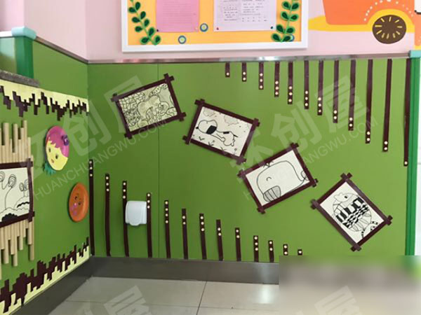 幼儿园作品墙环创图片