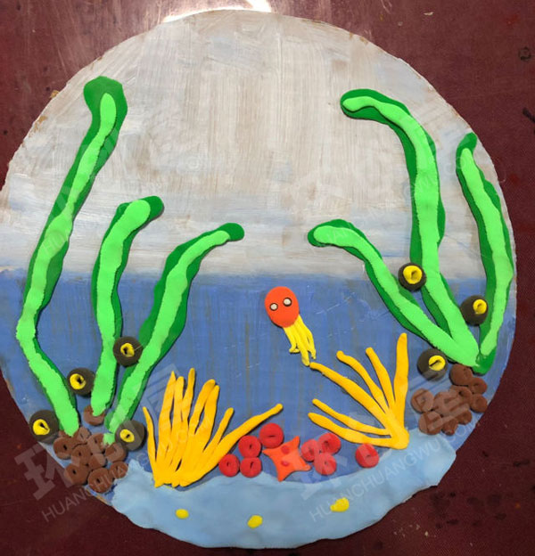 幼儿园轻粘土海洋作品图片