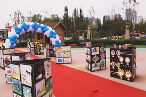 幼儿园班级户外作品展示图片7张