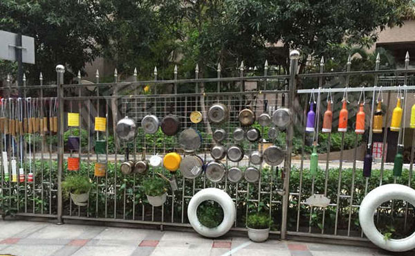 幼儿园户外环游戏区域图片