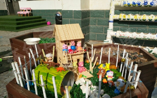 幼儿园户外花坛微景观环创图片