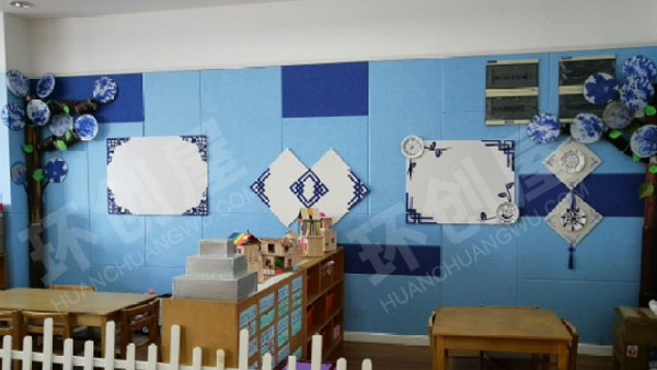 幼儿园生活区气象墙中国风环创图片