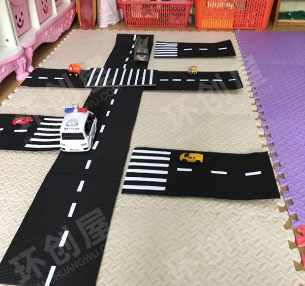 幼儿园建构区交通规则区角图片