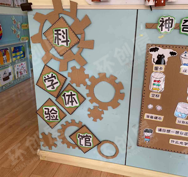 幼儿园科学区墙饰图片