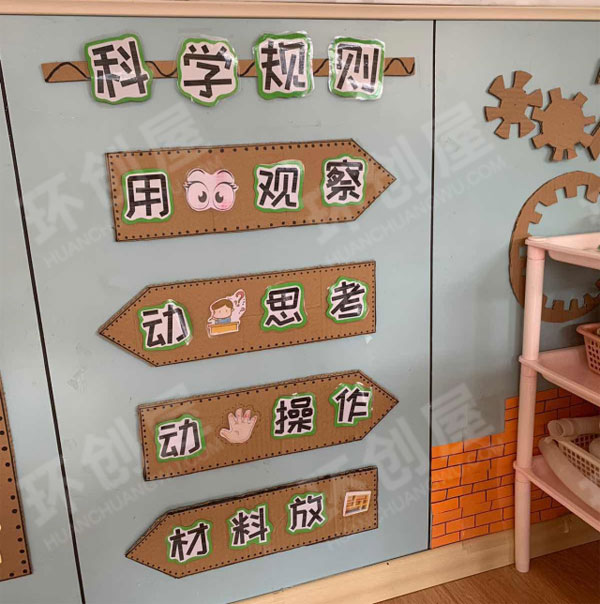 幼儿园科学区墙饰图片