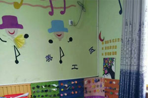 幼儿园表演区背景墙面图片