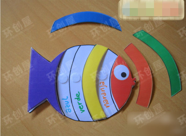 幼儿园益智区海底世界主题认识颜色图片