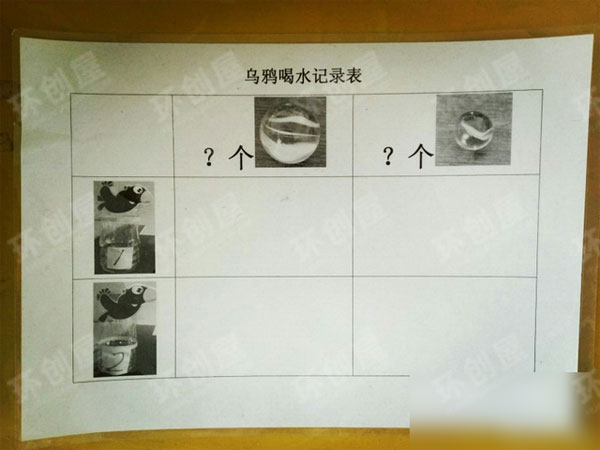 幼儿园益智区环创乌鸦喝水图片
