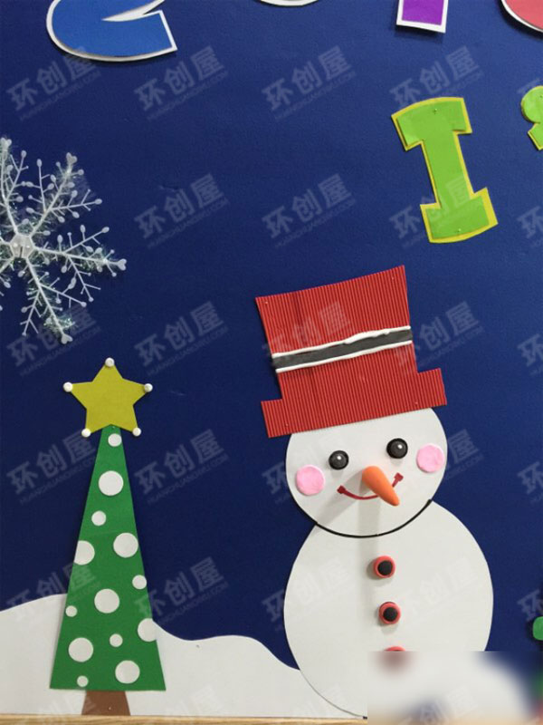 幼儿园冬季主题风格主题墙图片