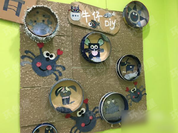 幼儿园牛仔风情主题墙图片