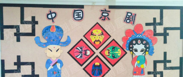 幼儿园中国风主题墙国粹图片