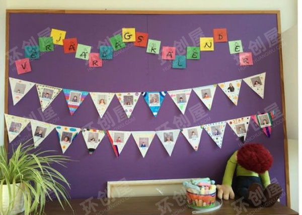 幼儿园班级生日墙面布置图片