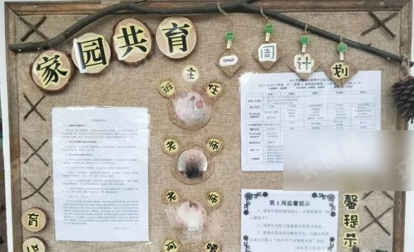 幼儿园家园栏布置大全图片