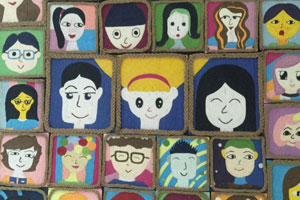幼儿园鸡蛋托纸绳纸卷创意作品展示图片6张