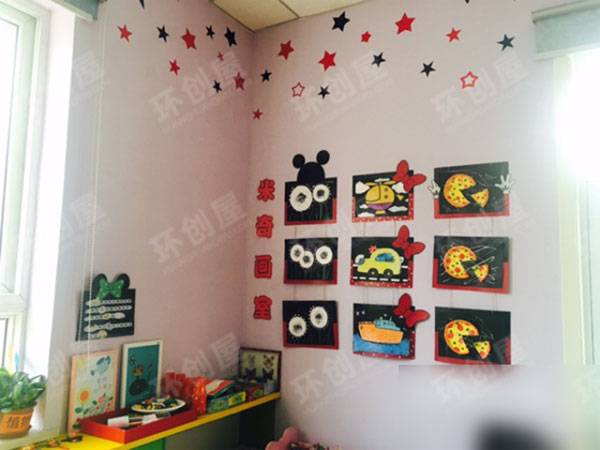 幼儿园米奇主题作品展示图片